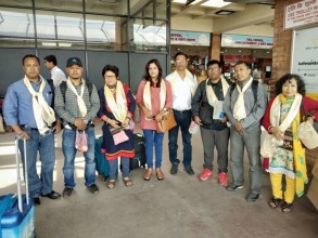 Leaving for Bangladesh to participate in Nepal Art Fair-2018